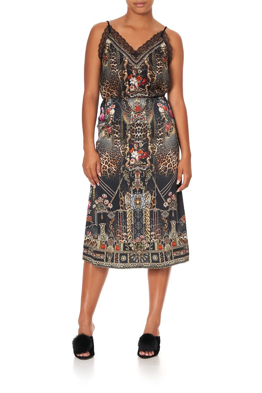 SLIP MIDI SKIRT GOTHIC GODDESS