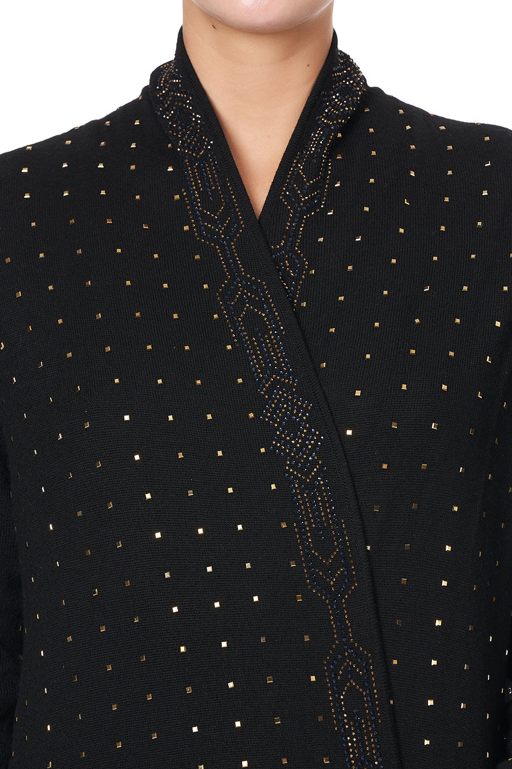 LONG KNITTED CASUAL CARDIGAN GOTHIC GODDESS