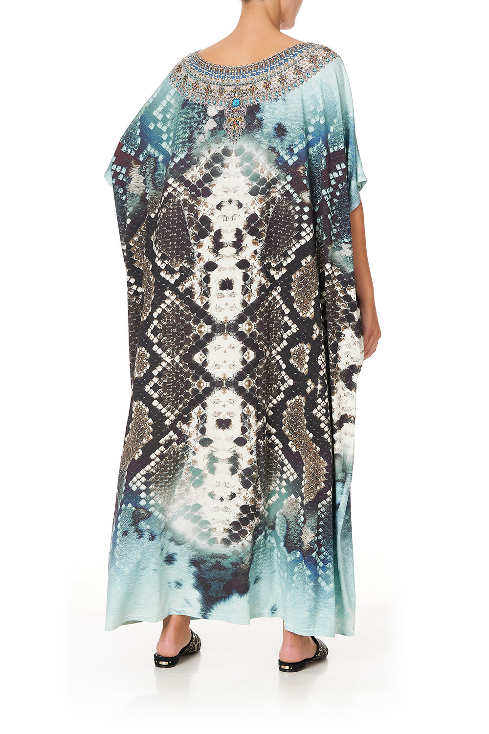 ROUND NECK LOUNGE KAFTAN PREY