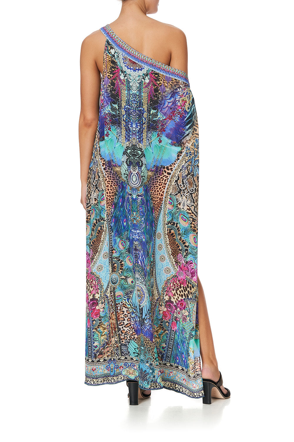 ONE SHOULDER KAFTAN WITH NECKBAND BASILICA BEAUTY