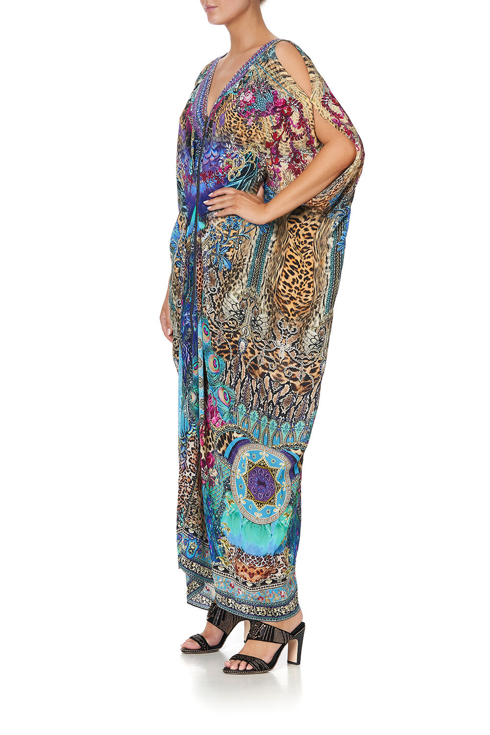 LONG DRAPE DRESS WITH ZIP FRONT BASILICA BEAUTY