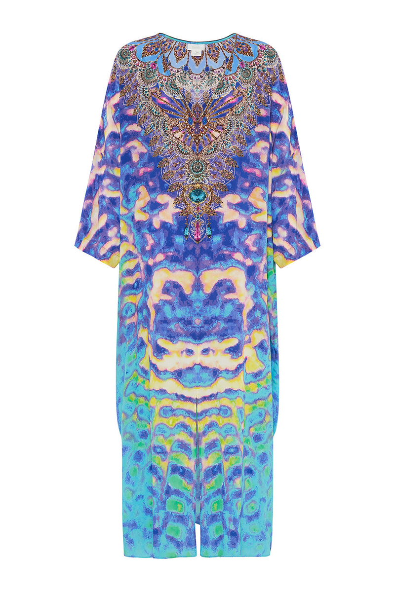 JERSEY V NECK BATWING KAFTAN MARBLE HEAVEN