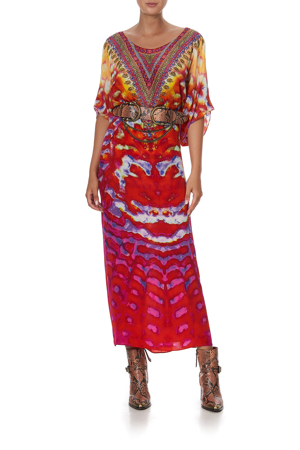 ROUND NECK KAFTAN BANSHEE BECKONS