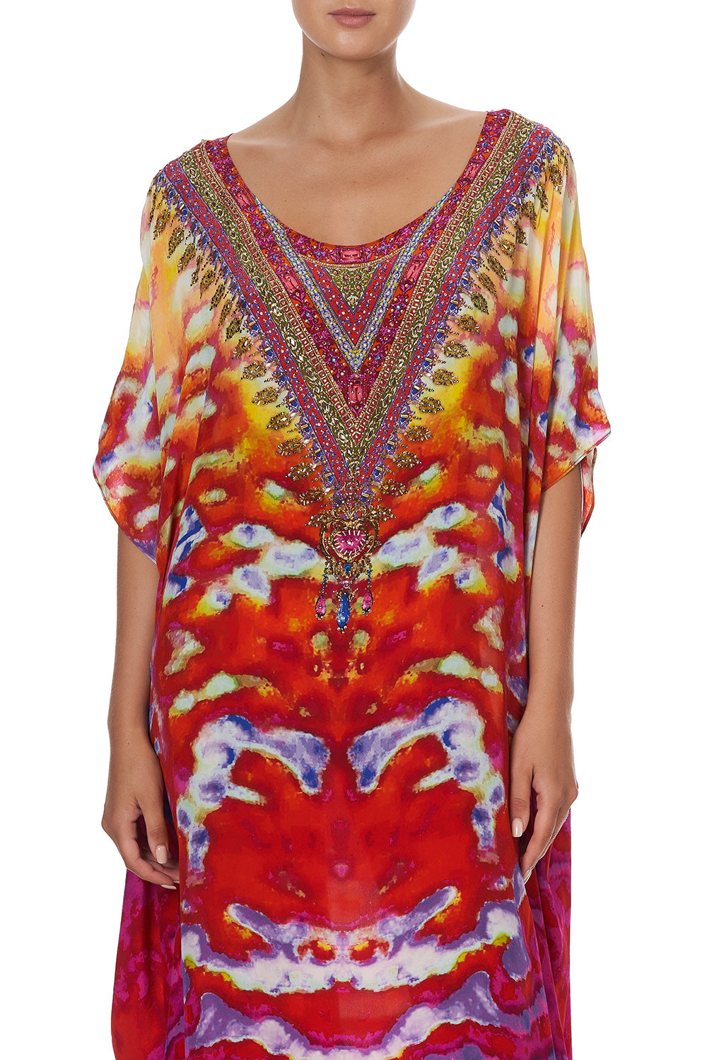 ROUND NECK KAFTAN BANSHEE BECKONS