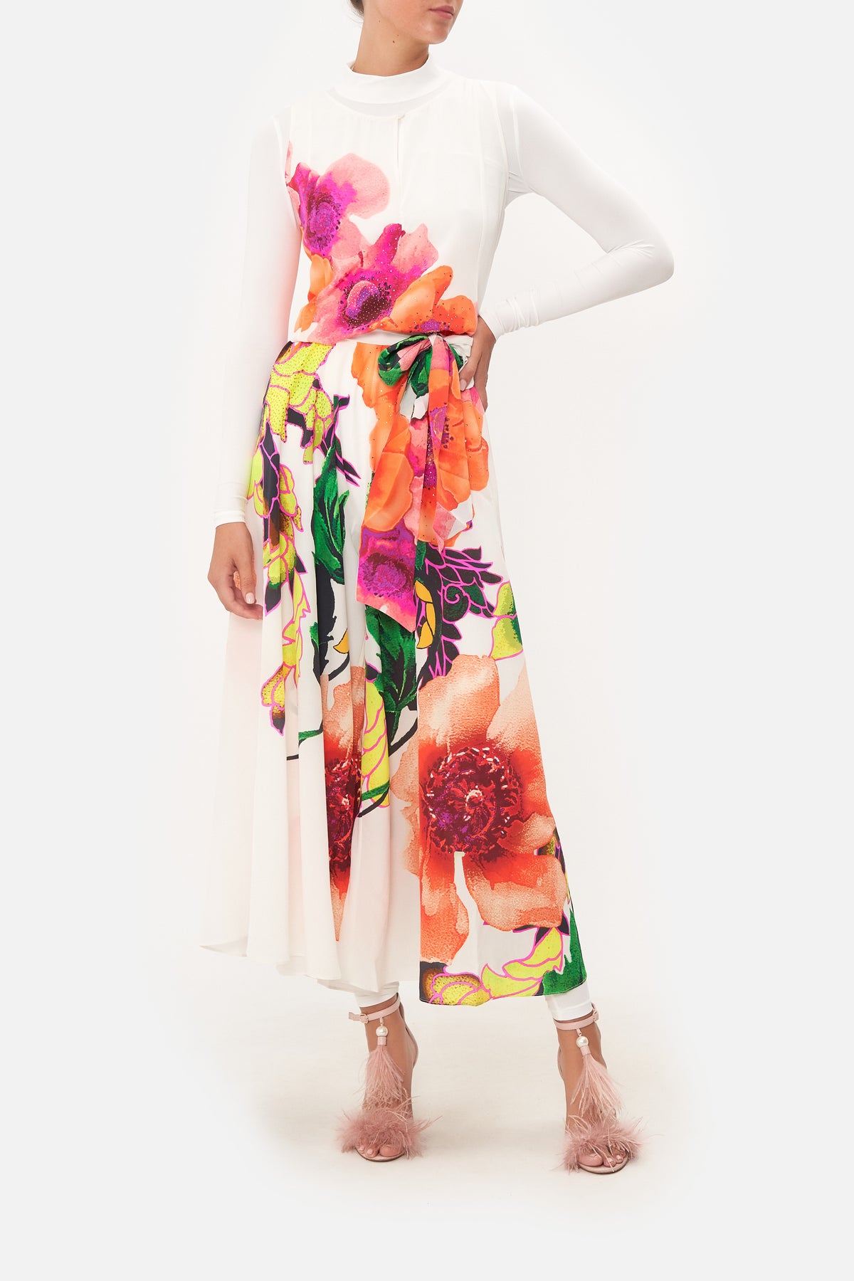 FLARED JUMPSUIT PRETTY AS A POPPY