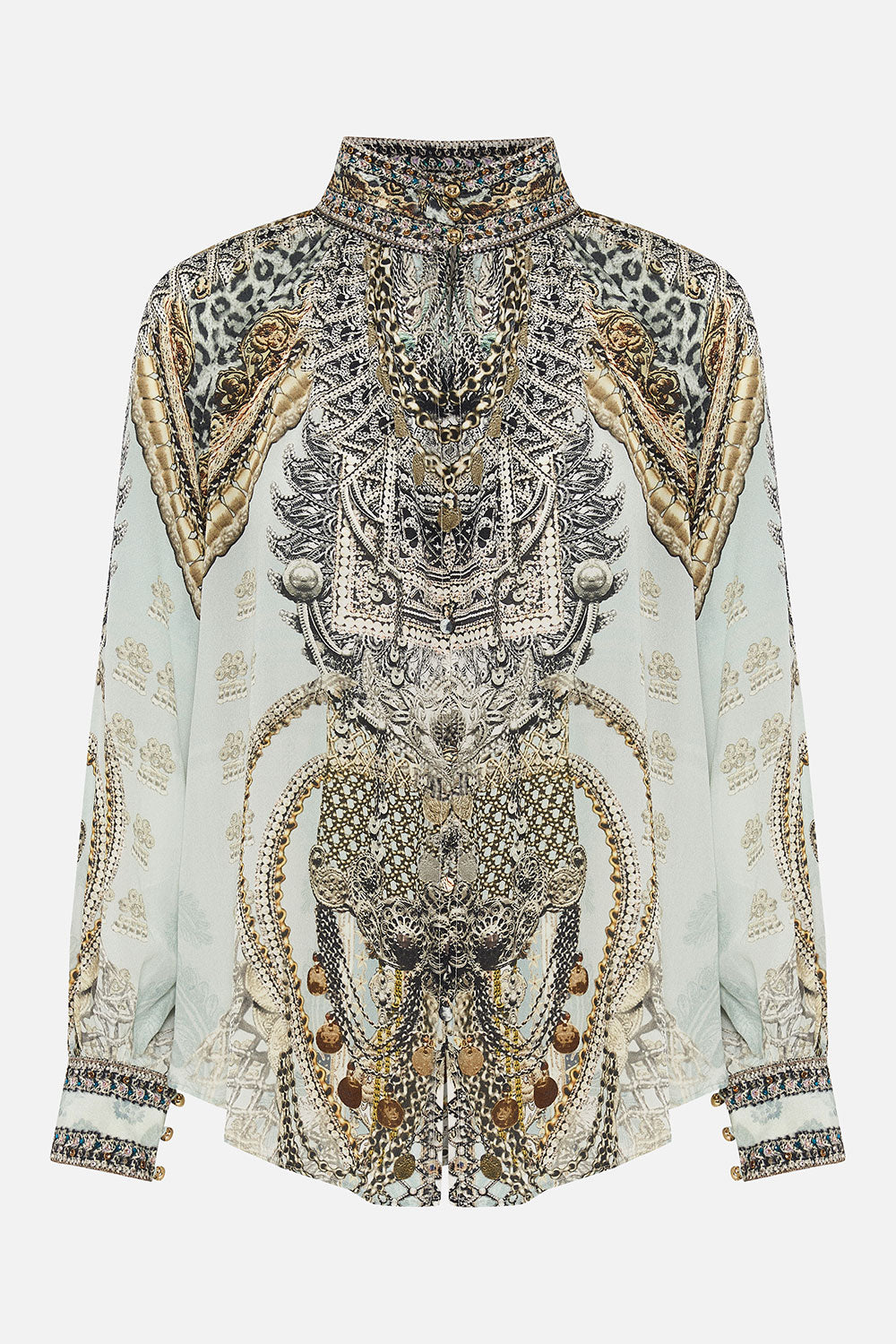 RAGLAN BUTTON UP SHIRT FREE ESPIRITU