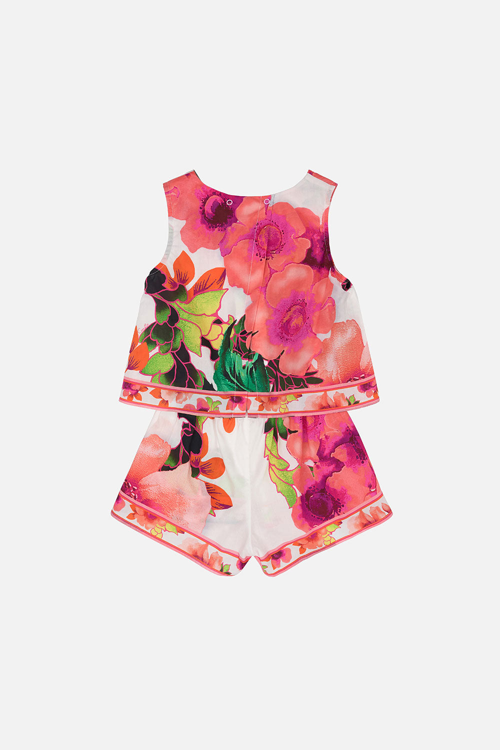 KIDS DOUBLE LAYER PLAYSUIT 12-14 PRETTY AS A POPPY