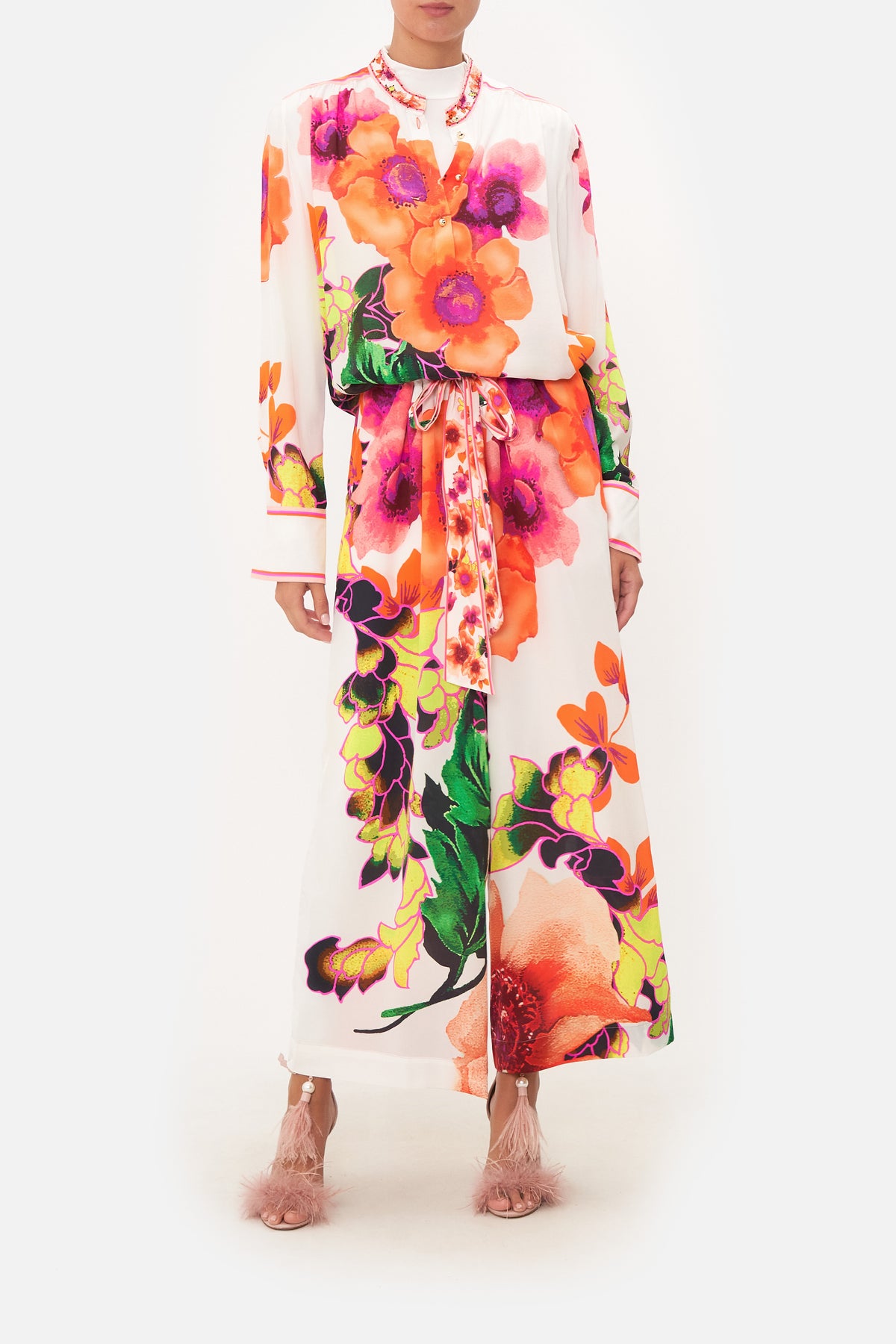 PLACKET BLOUSE PRETTY AS A POPPY