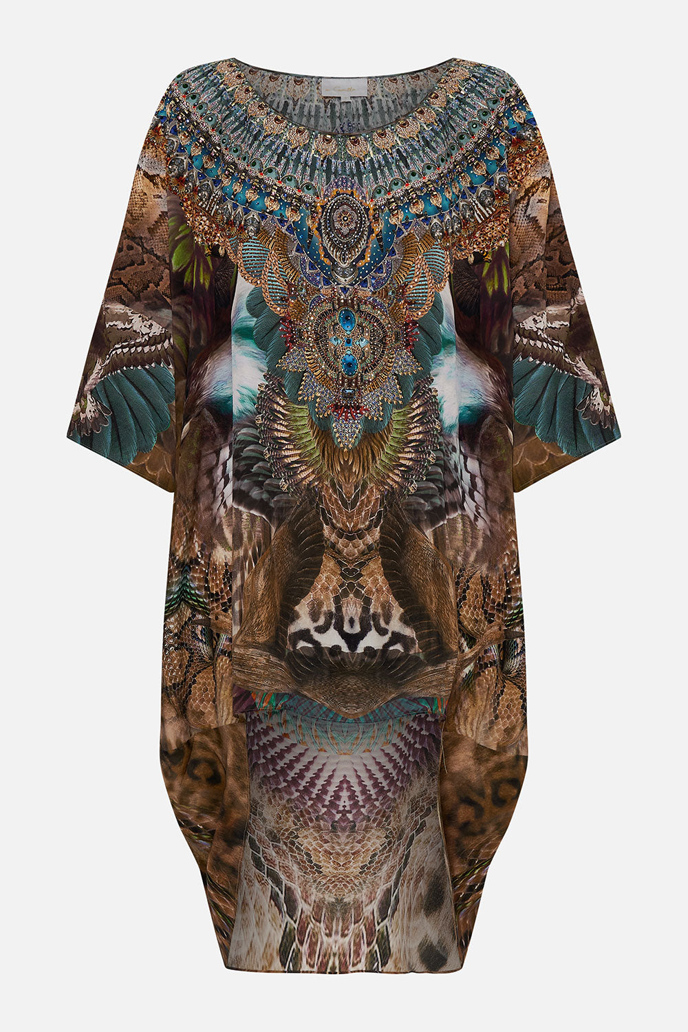 SCOOP BACK HEM DRESS CALL OF THE FALCON