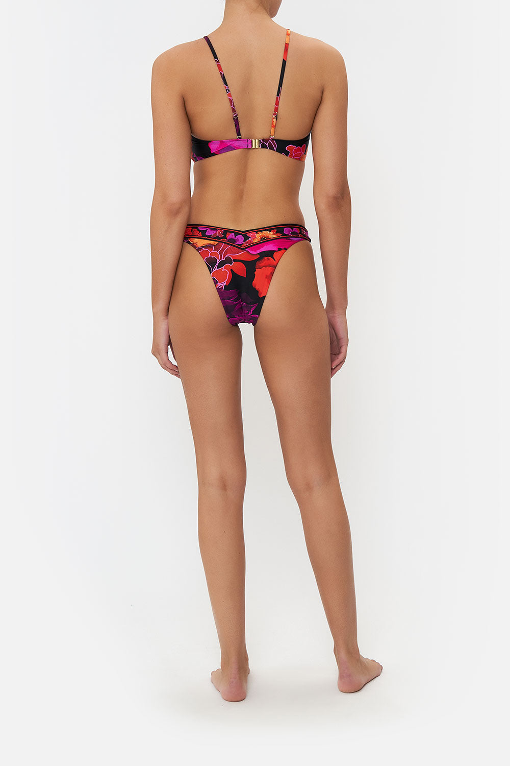 V HIGH LEG PANT MIDNIGHT POPPY