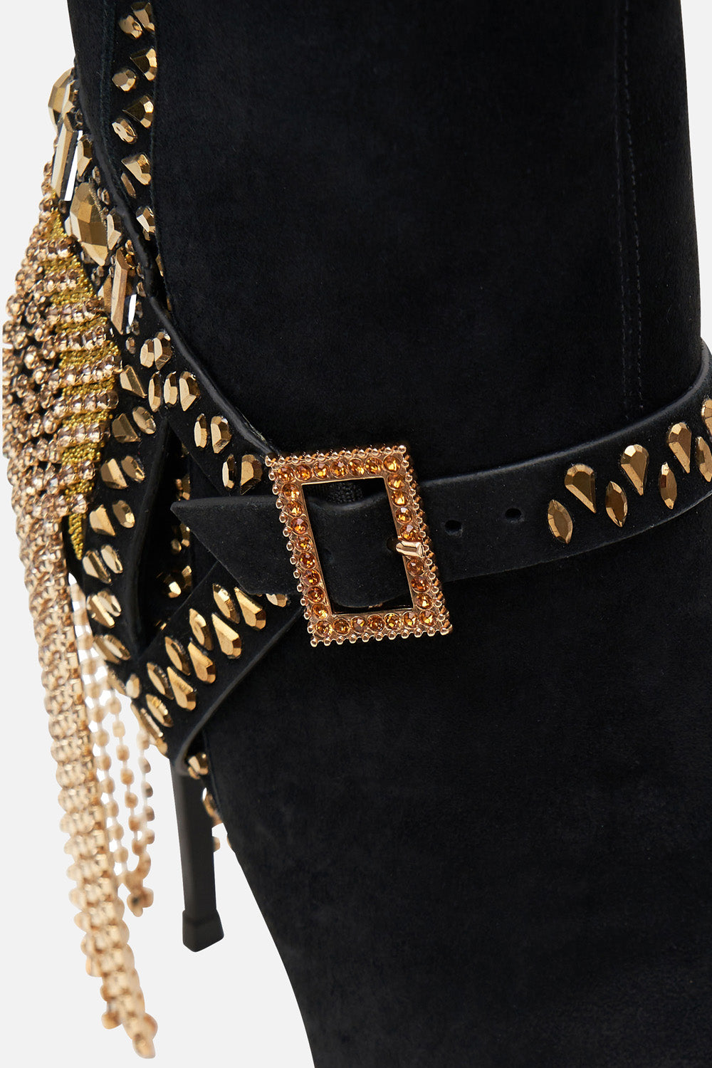 KNEE HIGH STILETTO BOOT SOLID BLACK