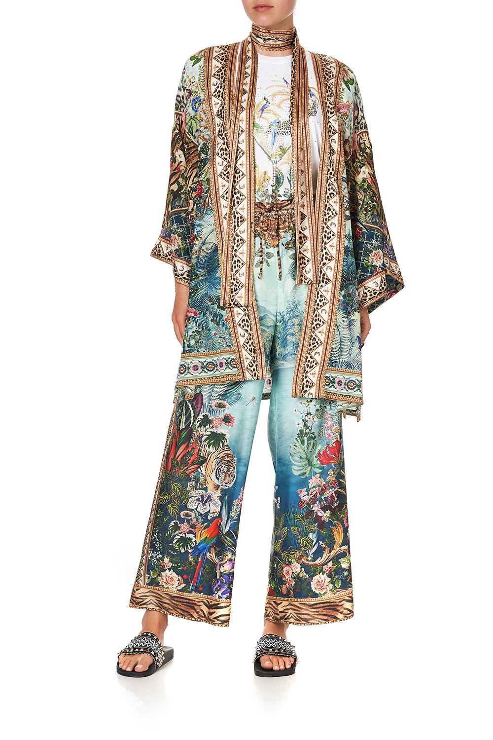 KIMONO WITH TIE BELT IF THESE WALLS COULD TALK