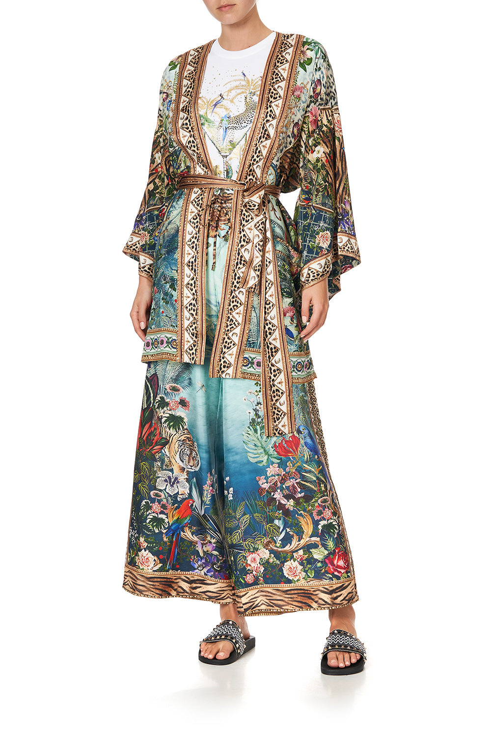 KIMONO WITH TIE BELT IF THESE WALLS COULD TALK