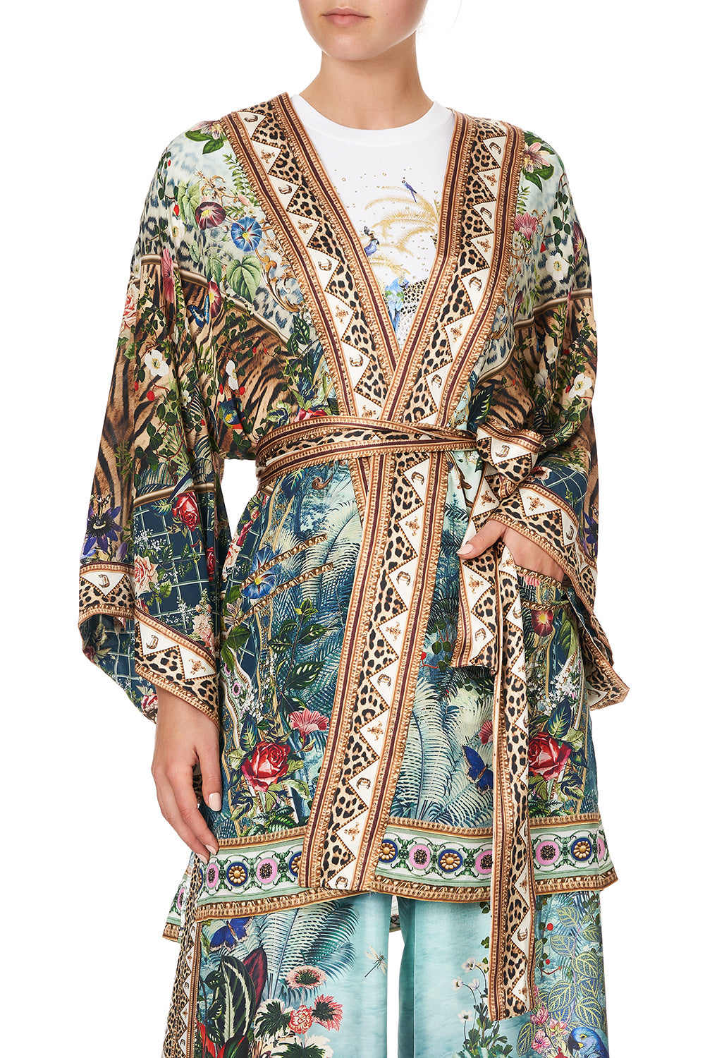 KIMONO WITH TIE BELT IF THESE WALLS COULD TALK