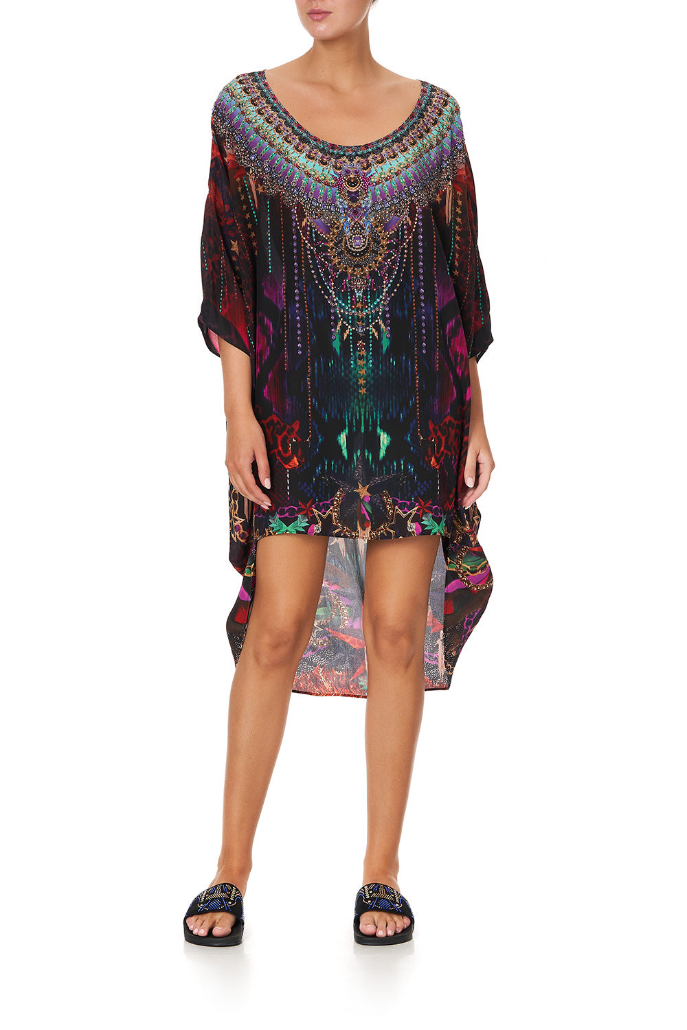 SCOOP BACK HEM DRESS ROCKET WOMAN