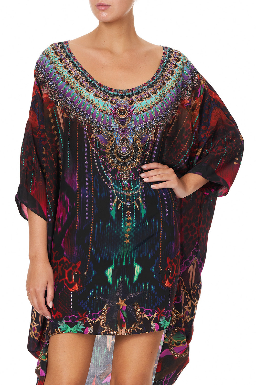 SCOOP BACK HEM DRESS ROCKET WOMAN