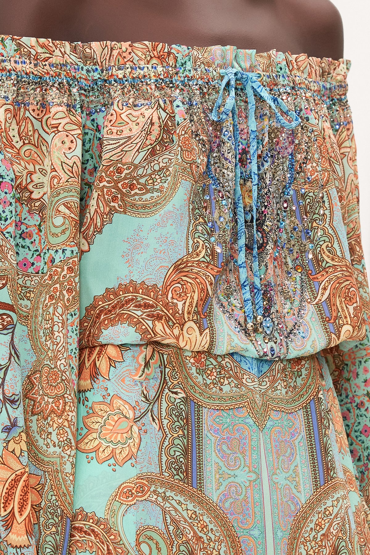 DROP SHOULDER SPLIT DRESS MAKE LOVE NOT WAR