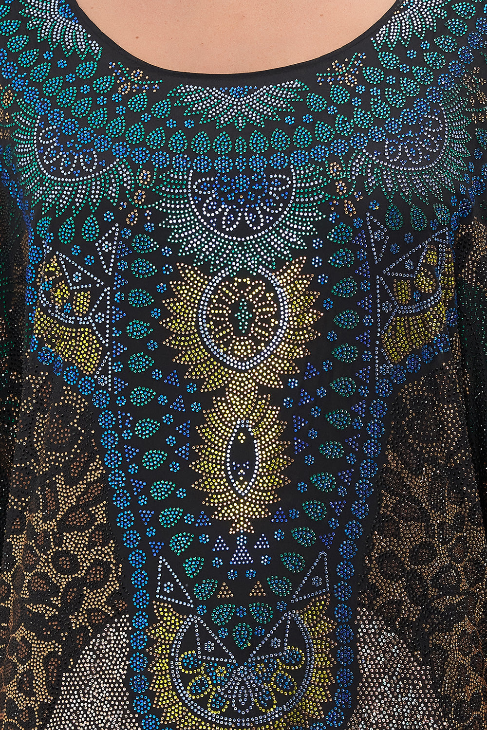 ROUND NECK KAFTAN SURREALIST XANADU