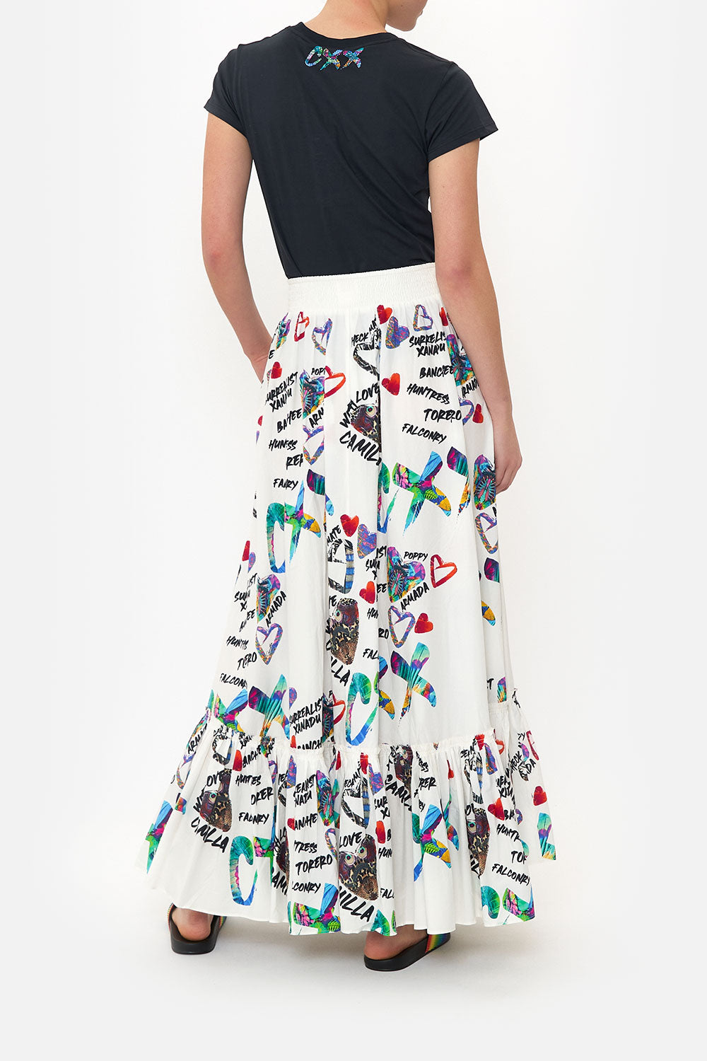 RUFFLE HEM SKIRT SHES A WRITE OFF