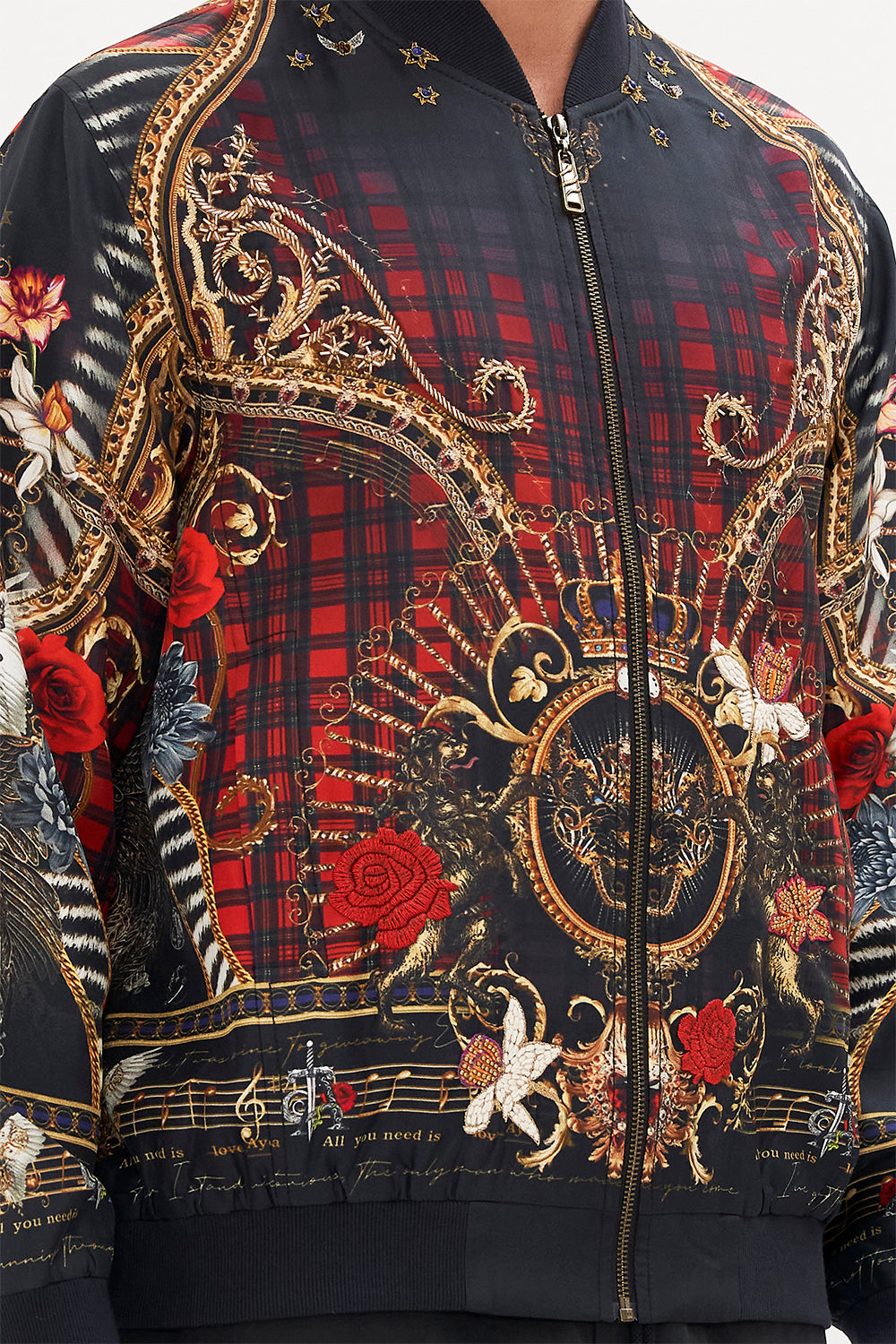 ZIP THROUGH BOMBER JACKET DO I ENTERTAIN YOU