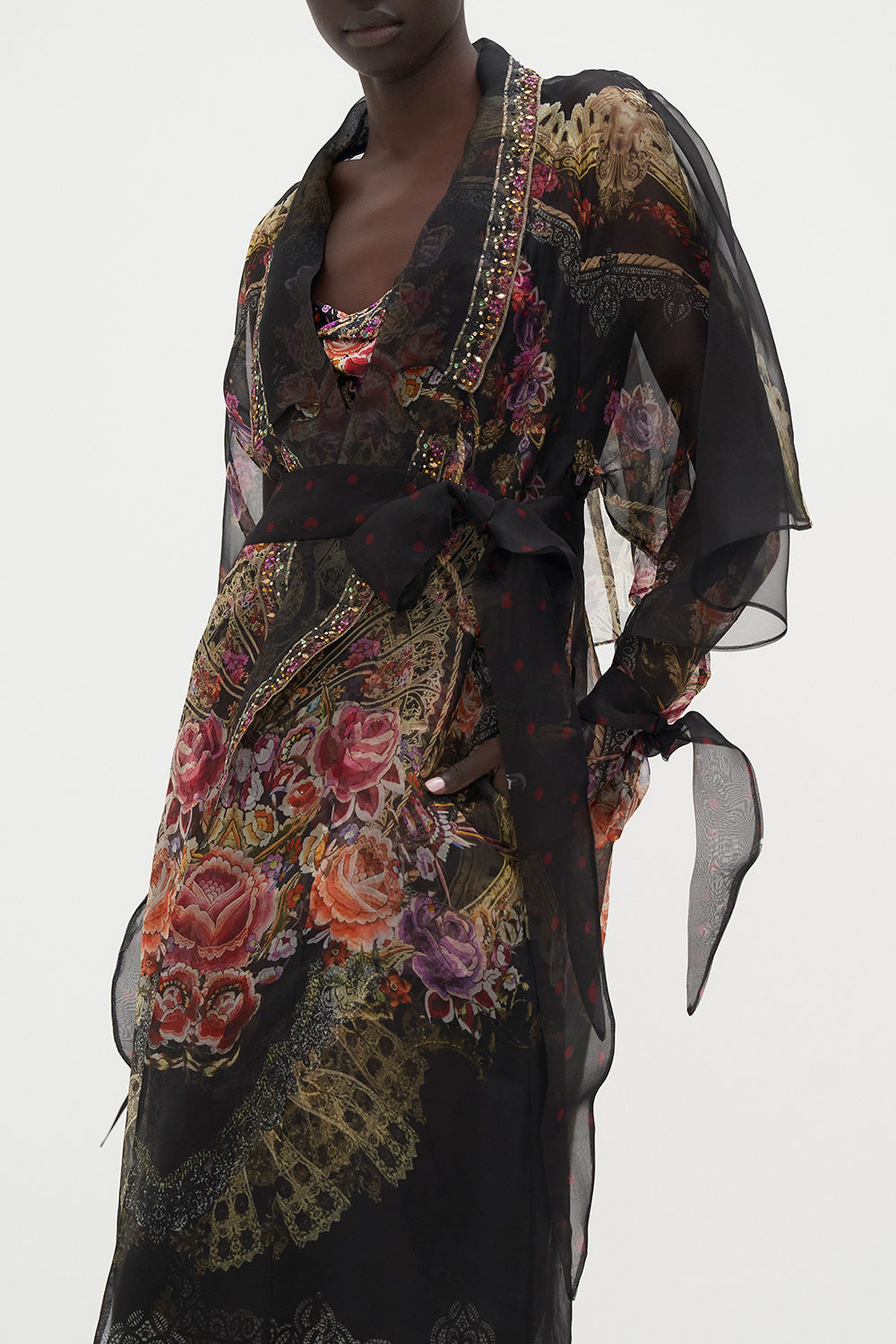 SOFT TRENCH WITH TIES DANCE WITH DUENDE