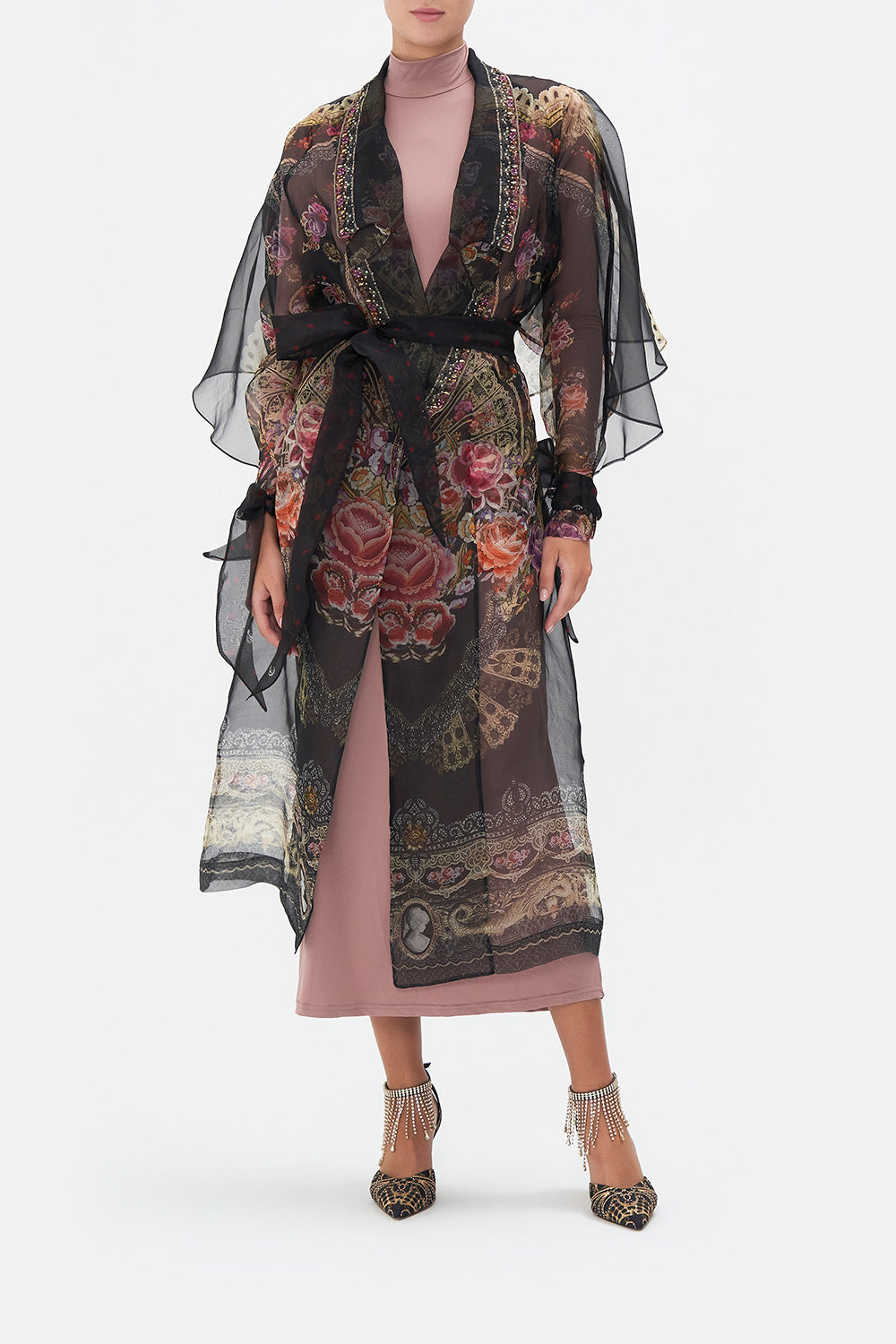 SOFT TRENCH WITH TIES DANCE WITH DUENDE