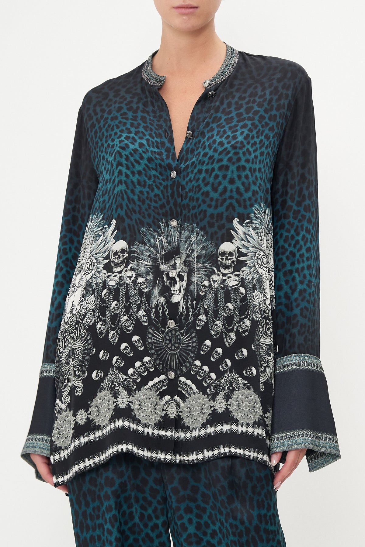 BUTTON DOWN SHIRT ANIMAL ANARCHY