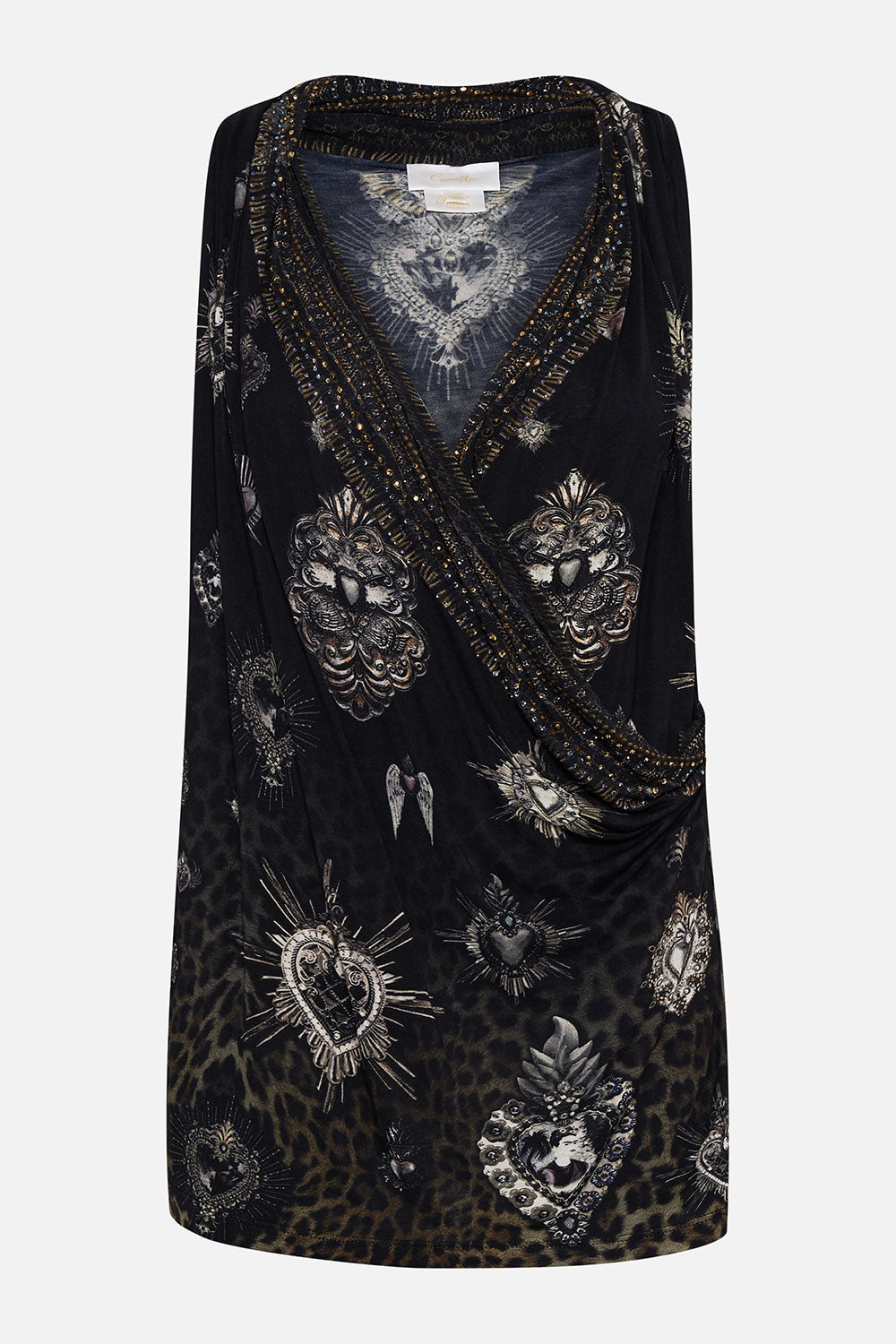 CROSS DRAPE TOP ORDER OF DISORDER