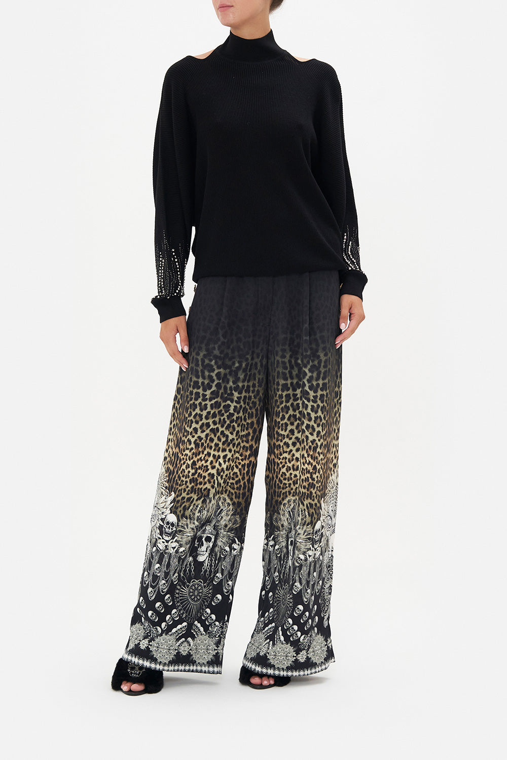 CUT OUT SHOULDER KNIT ORDER OF DISORDER