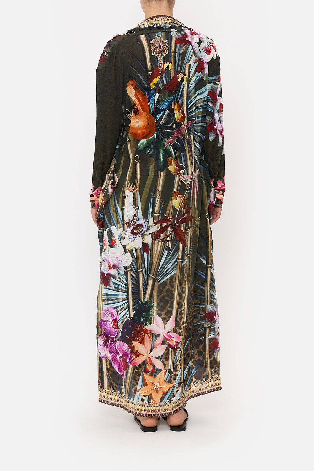 LONG CASUAL JACKET WITH POCKETS PASSPORT TO PARADISE