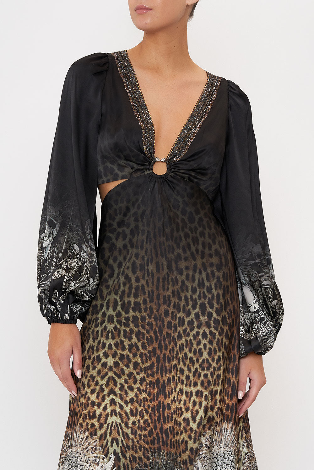 U-RING CUT OUT DRESS ORDER OF DISORDER