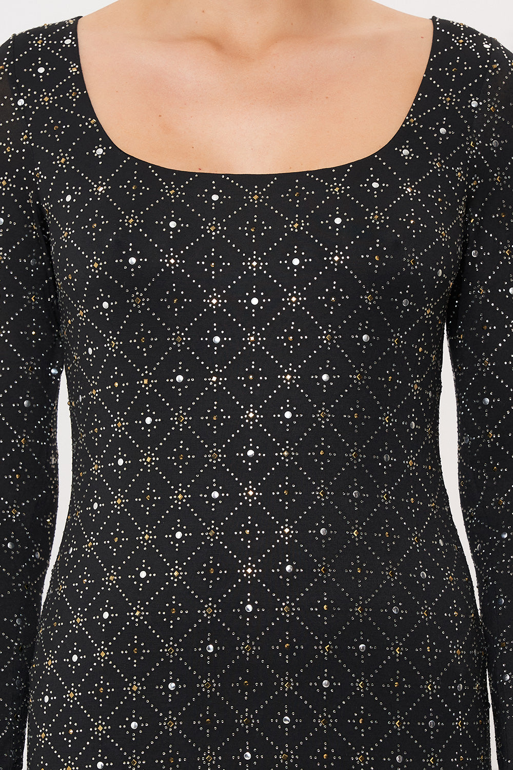 SQUARE NECK JERSEY TOP DANCE WITH DUENDE