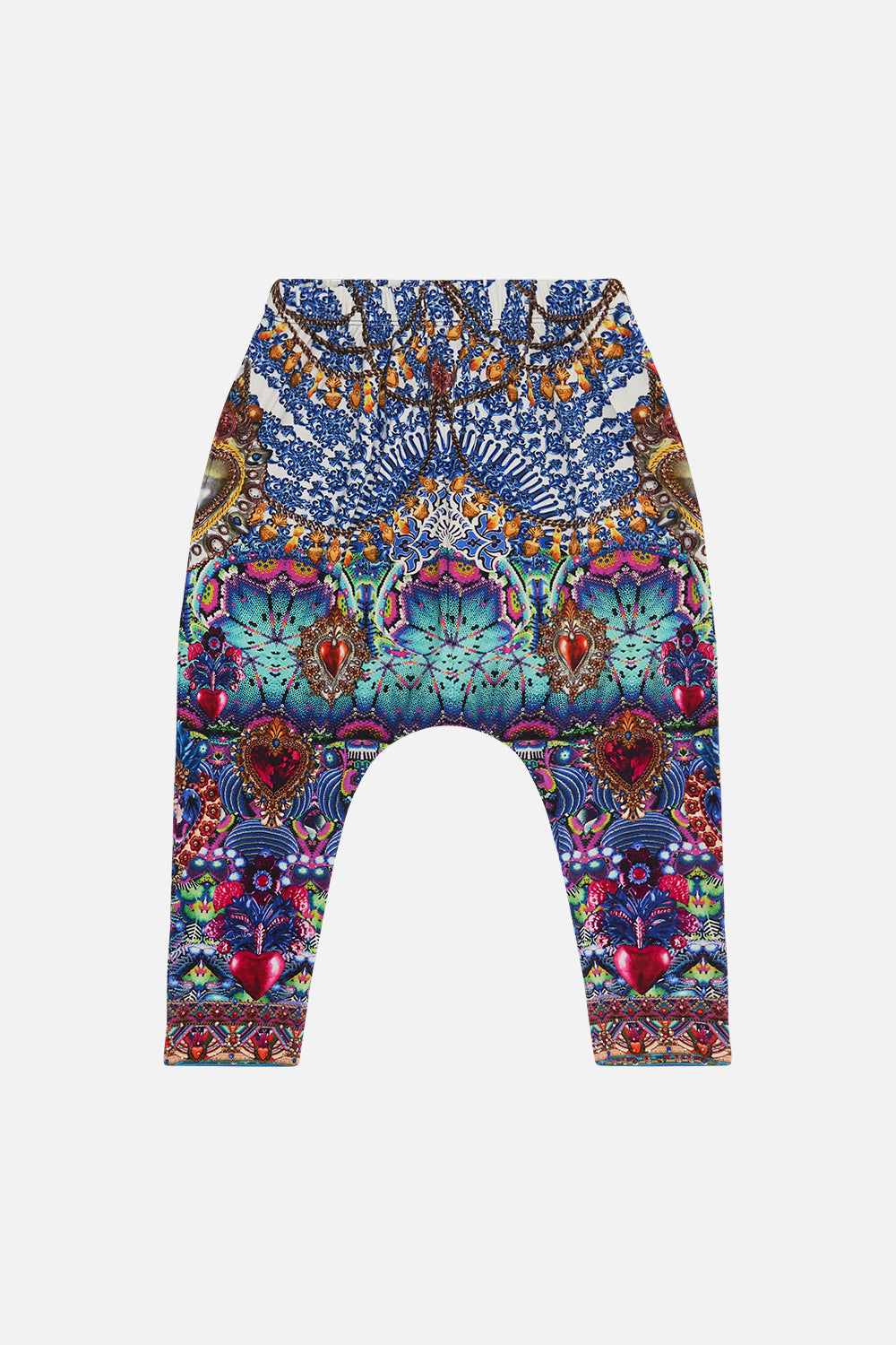 KIDS DROP CROTCH HAREM PANT 12-14 LUCKY CHARMS