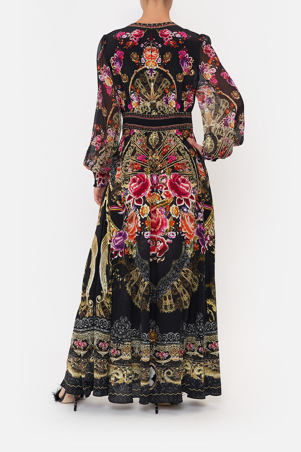 BUTTON DRESS WITH SHAPED WAISTBAND DANCE WITH DUENDE