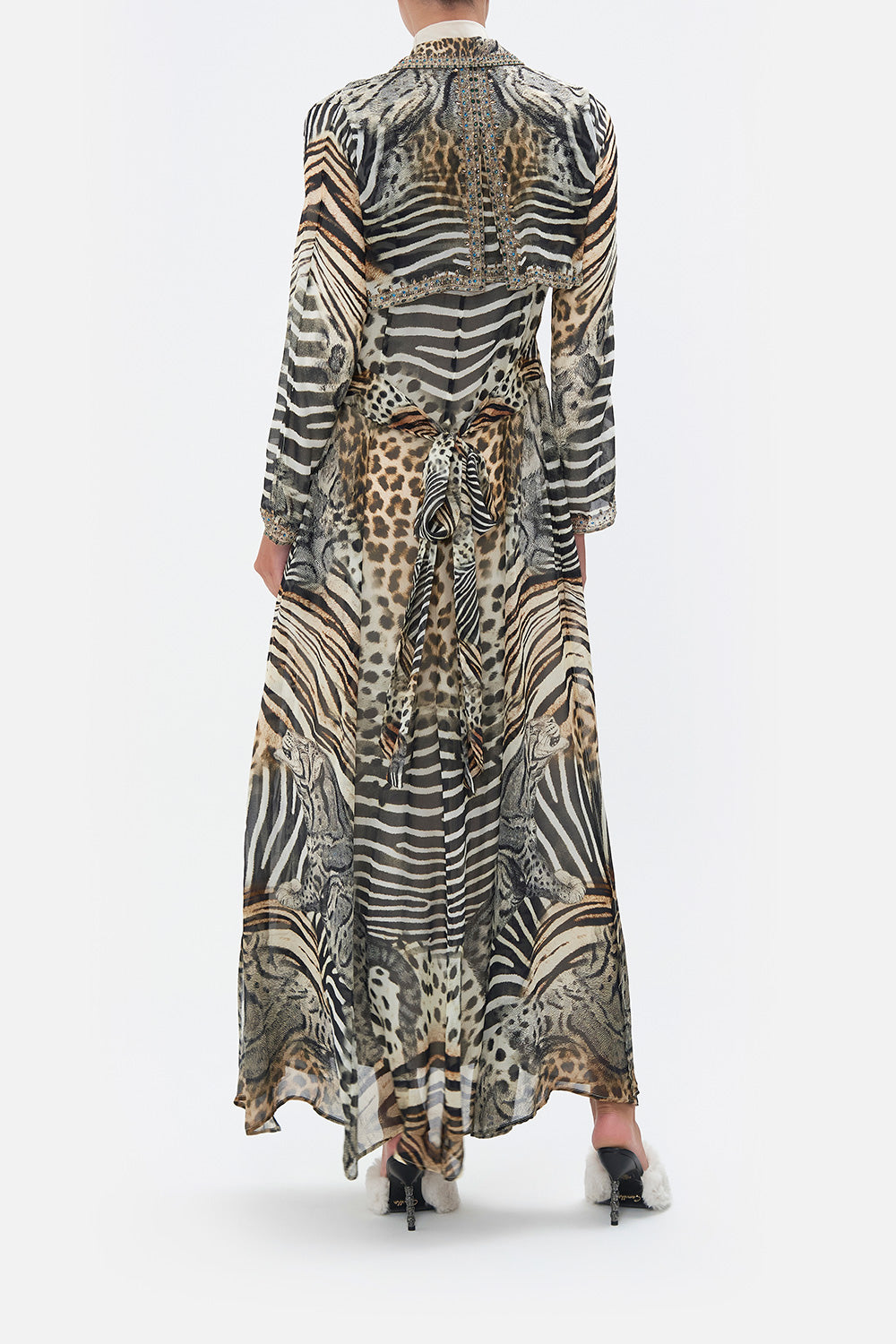 PRINTED TRENCH FOR THE LOVE OF LEO