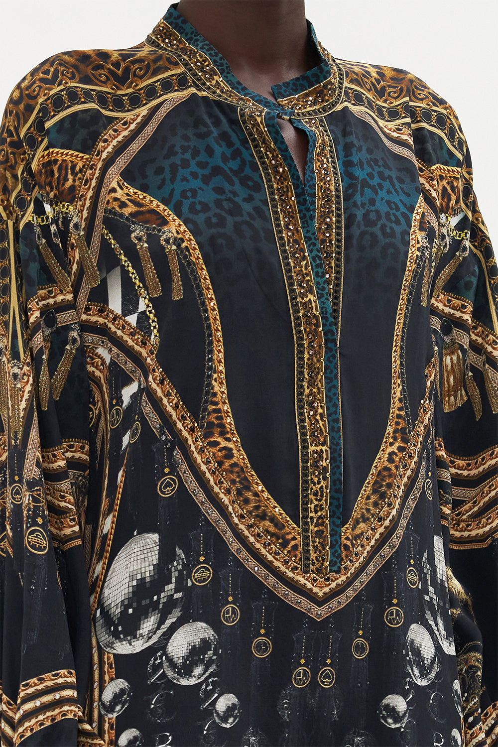 BLOUSON SLEEVE PLACKET DRESS ROCKSTAR ROYALTY