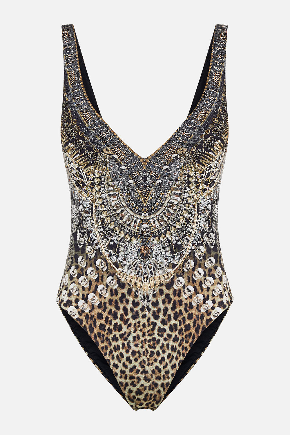 DEEP V NECK ONE PIECE ORDER OF DISORDER