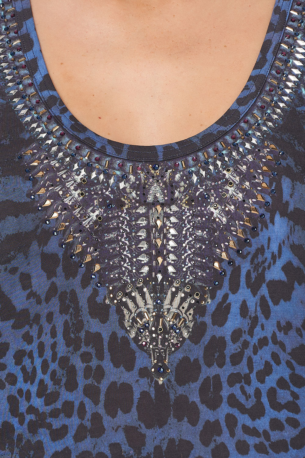 SCOOP NECK TANK THE CATS MEOW