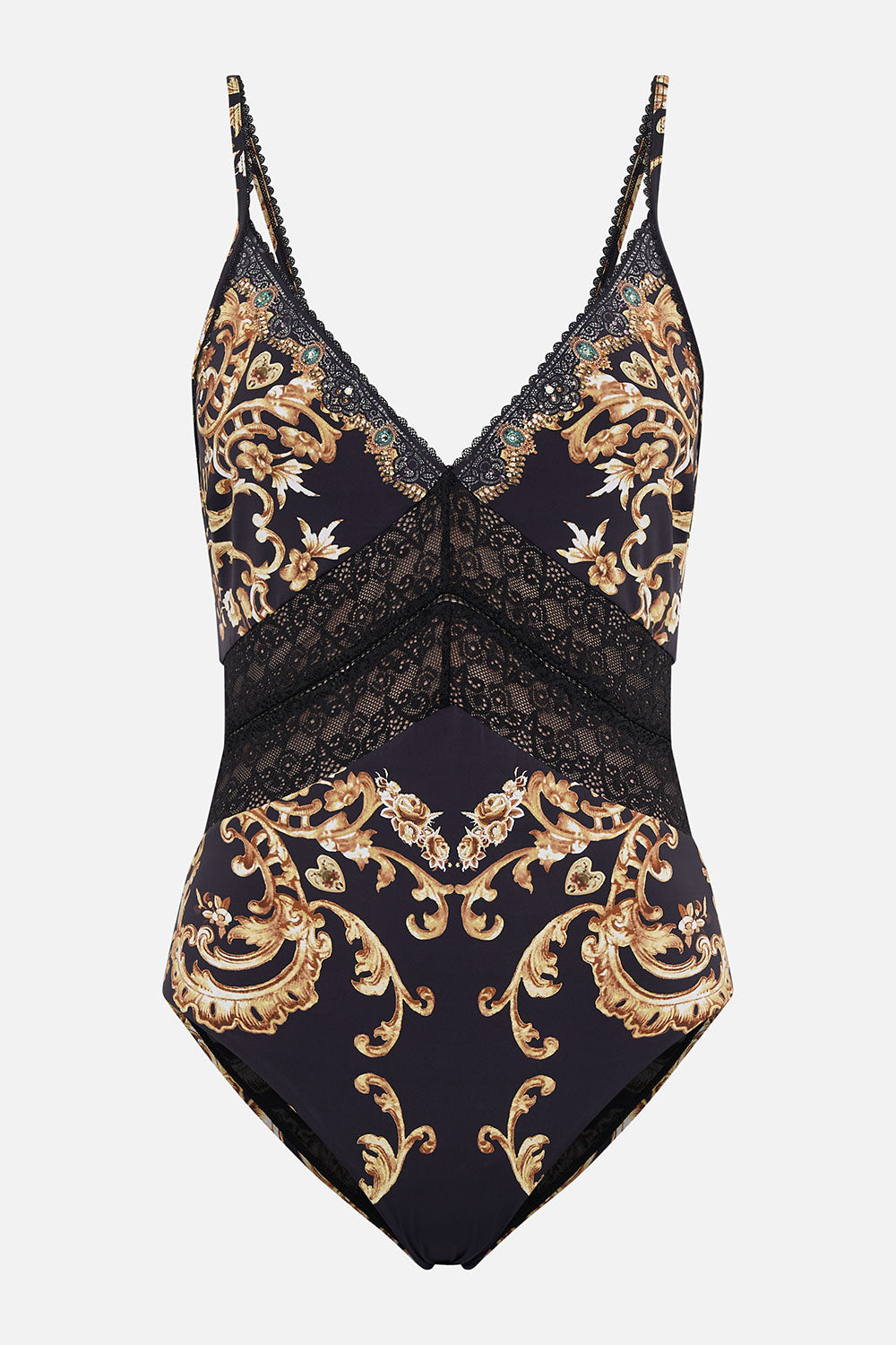 LACE INSERT BODYSUIT DANCE WITH DUENDE