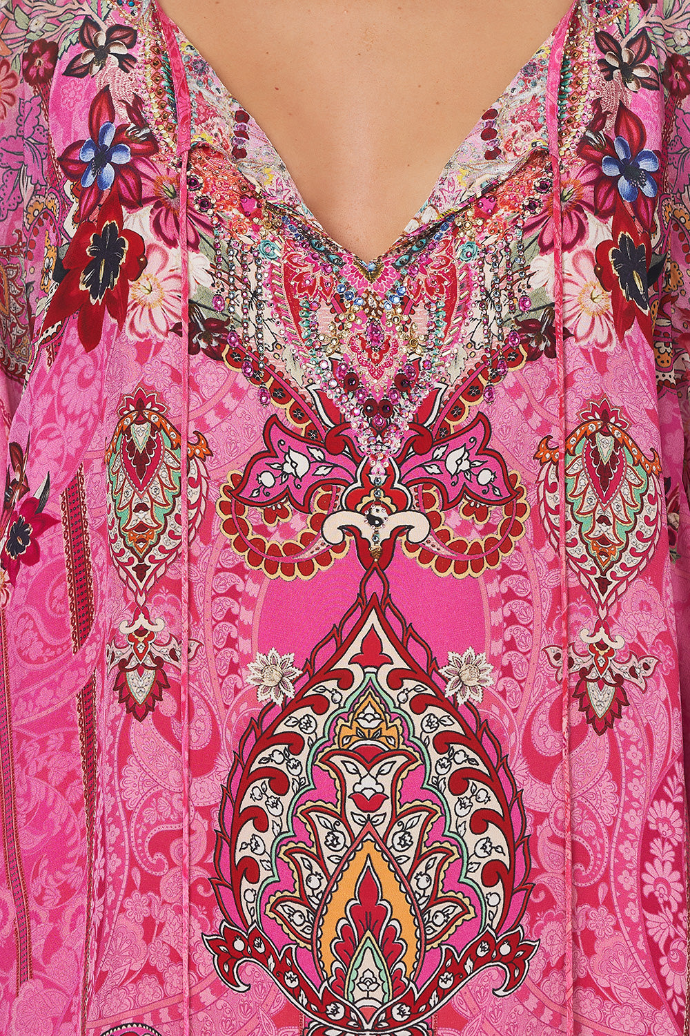 RAGLAN SLEEVE BLOUSE WITH CUFF PALISADES PAISLEY