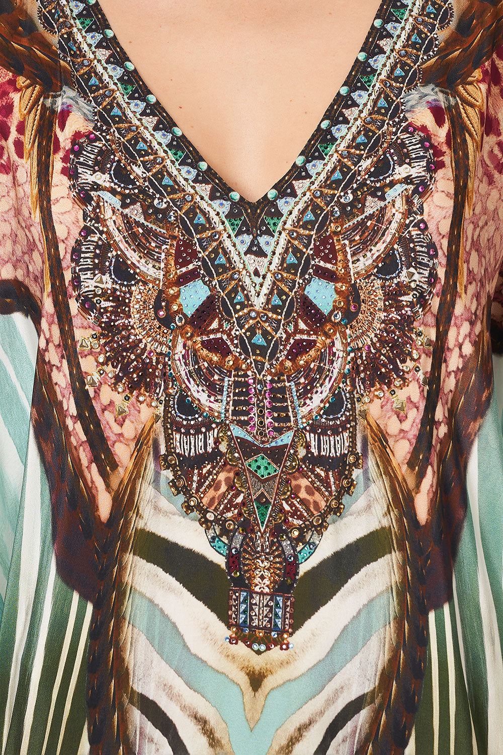 SHORT KAFTAN WITH CUFF UP ON CLOUD NINE