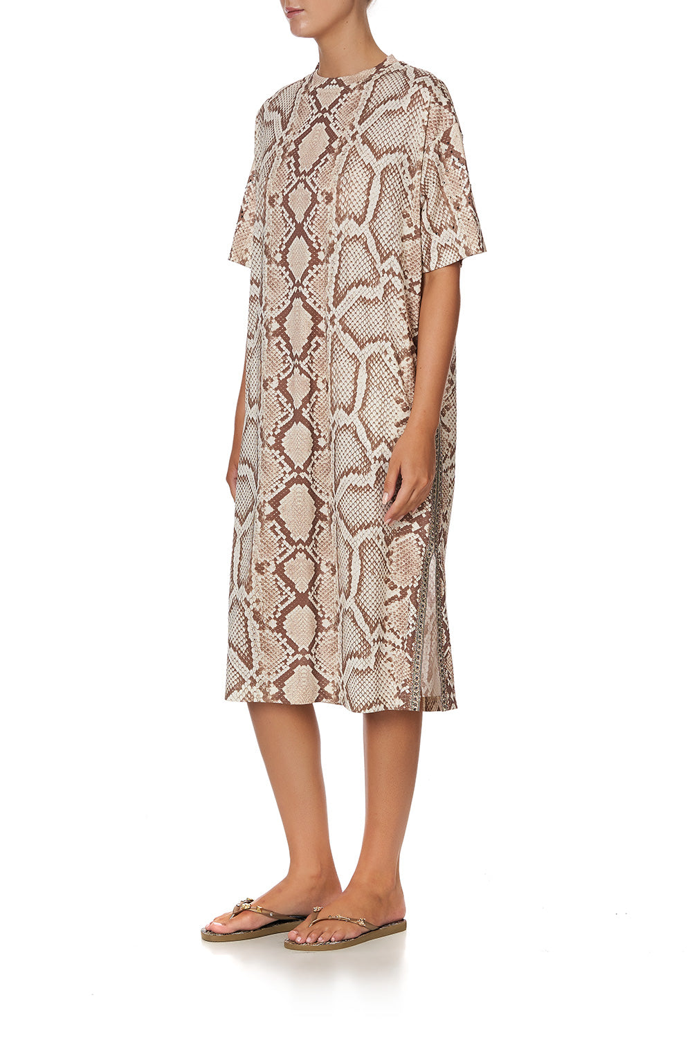 JERSEY T-SHIRT DRESS GAZE OF MEDUSA