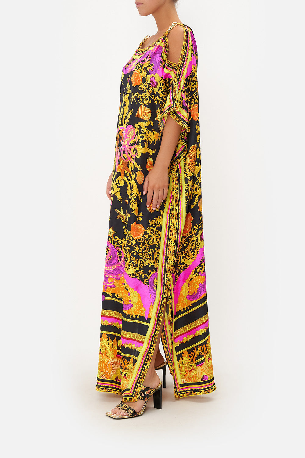 SLIM KAFTAN WITH HARDWARE OCTOPIA