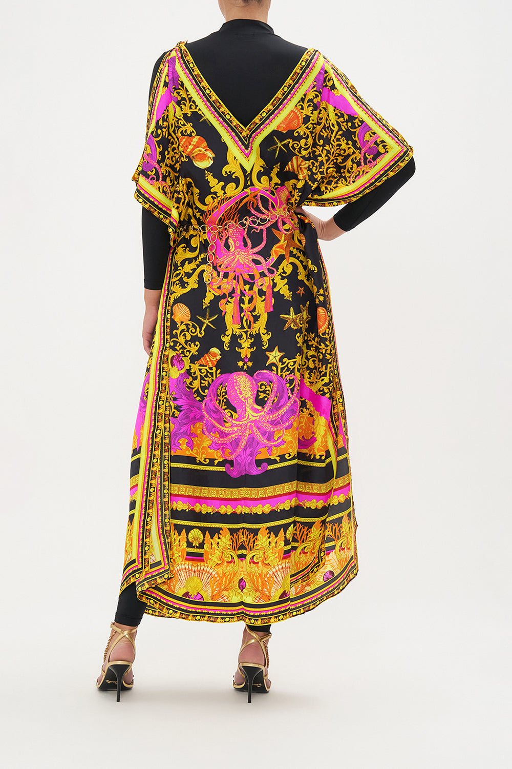 SLIM KAFTAN WITH HARDWARE OCTOPIA