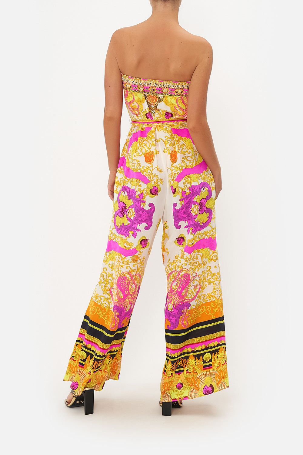 STRAPLESS JUMPSUIT WITH D RING BELT SQUID SQUAD