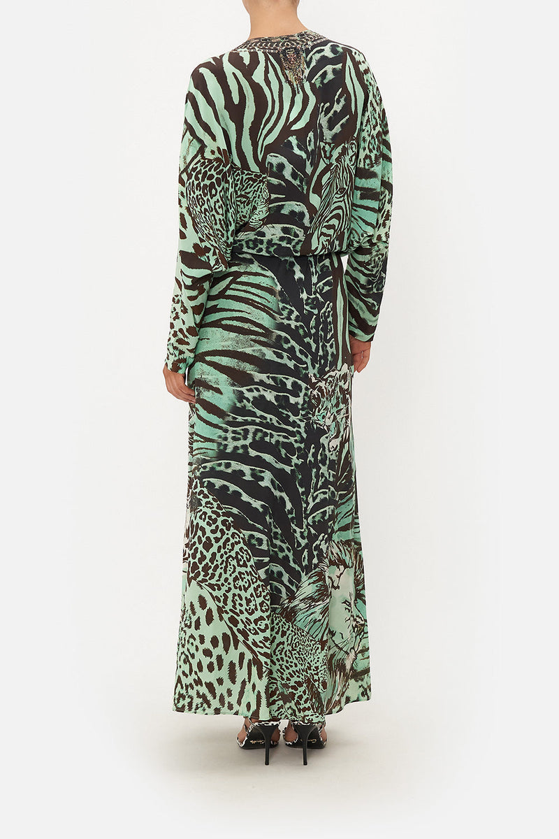 TWIST FRONT BATWING DRESS SOAR LIKE AN EAGLE