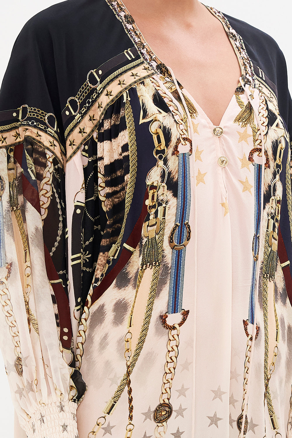 GATHERED YOKE DRESS I WANNA BE A COWGIRL BABY