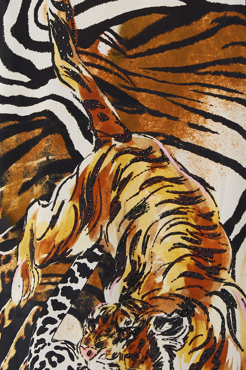 V NECK JUMPER WITH PRINT BACK WHATS NEW PUSSYCAT