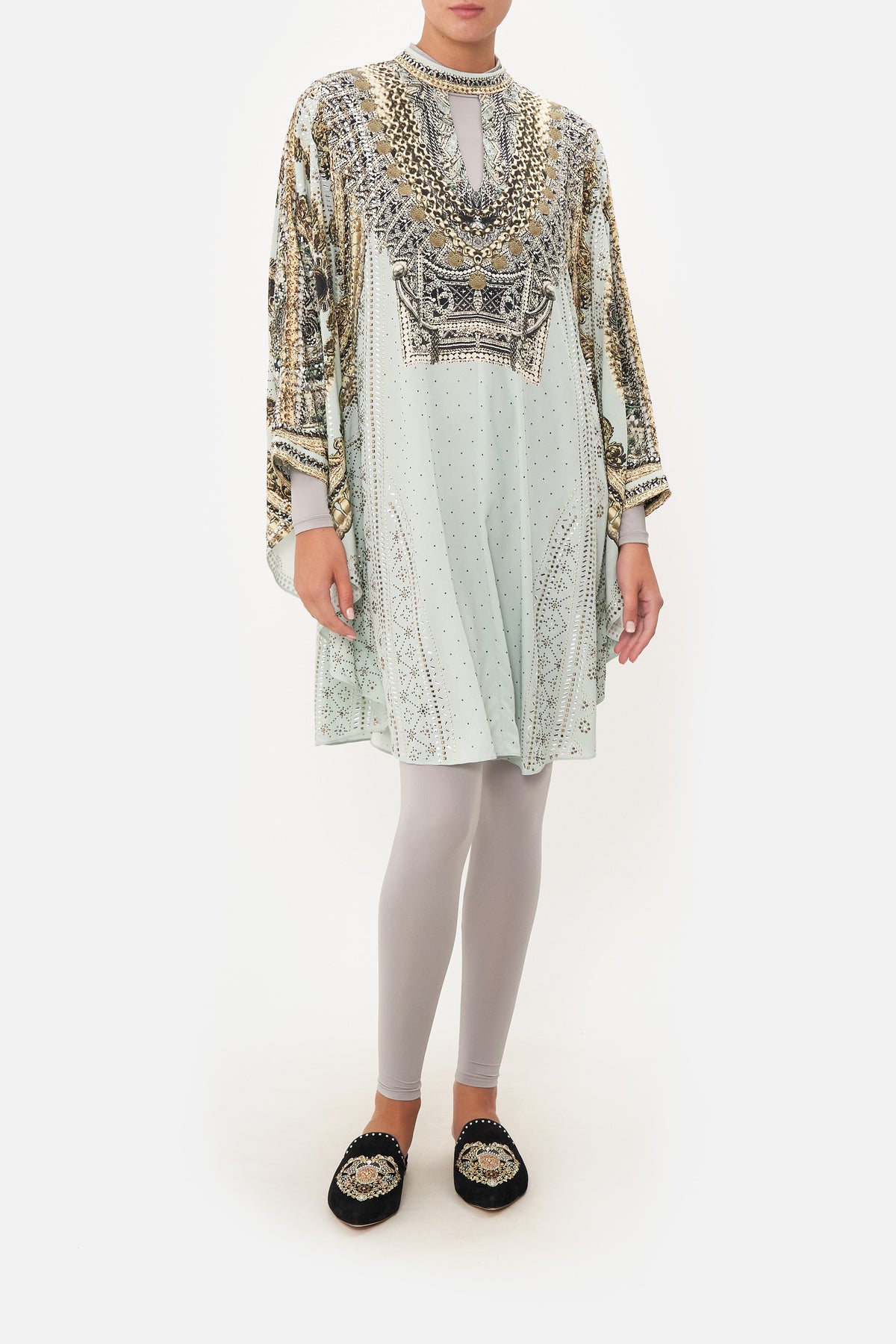 SHORT KAFTAN WITH HIGH NECK FREE ESPIRITU
