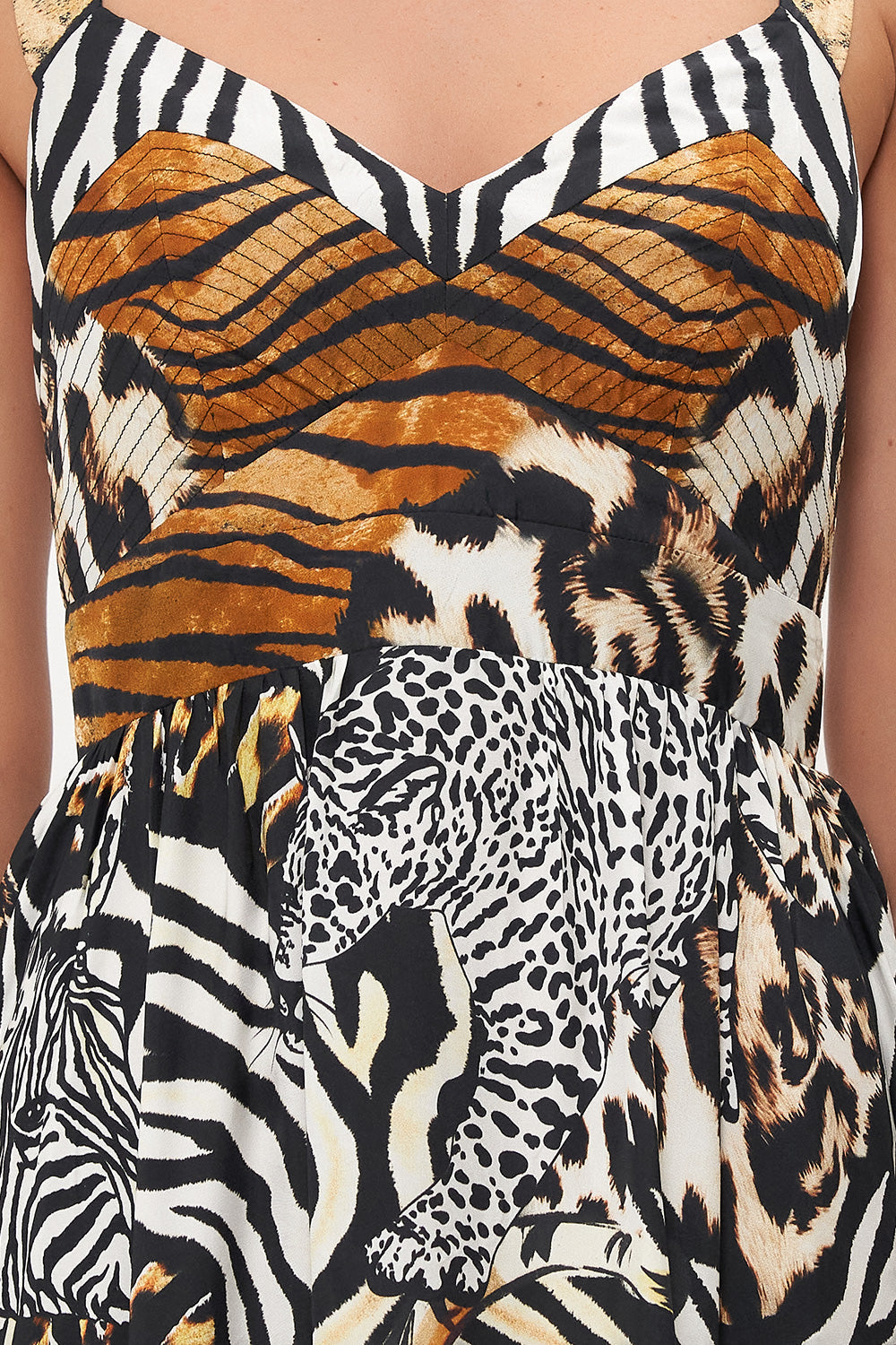 DRESS WITH FITTED BODICE WHATS NEW PUSSYCAT